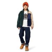 Timberland Boys Borg Fleece Jacket - Dark Green
