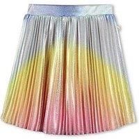 Billieblush Girls Shiny Gradient Pleat Skirt - Multi