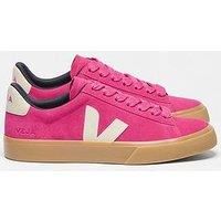 Veja Womens Campo Bold Suede Trainer-Pink