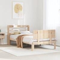 Bed Frame with Headboard without Mattress 100x200 cm