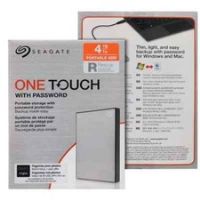 Seagate One Touch 4TB Portable External Hard Drive HDD With Password-Silver New