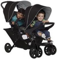 Graco Stadium Duo Click Connect Tandem Double Pushchair/Stroller, Car Seat Compatible, Black/Grey