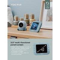 Babymoov YOO Roll Baby Monitor with Camera and Night Vision, Wireless, Rechargeable with 10 hour battery life, Quality 3.5" screen, Talkback, Lullabies, 300m range, 2x Zoom