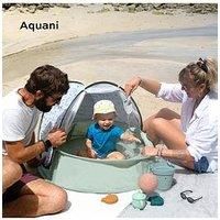 Babymoov Aquani Provence, 3-in-1 baby playpen, paddling pool and tent, anti-UV SPF 50+, folding mosquito net and awning, play mat & toys included, suitable from birth