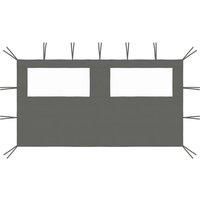 Gazebo Sidewall with Windows 4x2 m Anthracite