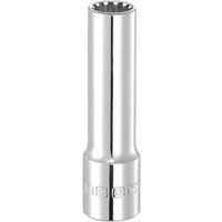 Facom 3/8" Drive Chrome Thin Wall Spline Socket 3/8" M12 63mm