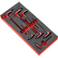 FACOM - Torx Male Wrench Tool Module with T-Handle - MODM.89TXA - Foam Tray - Allen Wrenches - Robust and Durable Material - Tool Set for Professionals and Enthusiasts