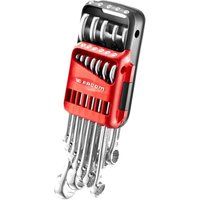 Facom 440.JP12A Set of 12 Metric Ratchet Spanners in Portable Case, Silver