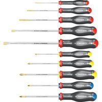 Facom ATW.J10 10 Piece ProTwist Screwdriver Set - Slotted, Pozi & Phillips