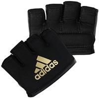 adidas Adult Knuckle Sleeve Inner Glove, Black/Gold, One Size