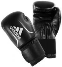 adidas Boxing Gloves Mens Womens Kids Gym Training 4oz 6oz 8oz 10oz 12oz 14oz 16oz Speed 50, Black/White, 6 oz