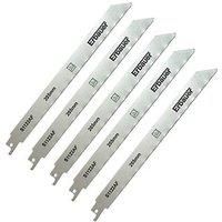 Erbauer SRP92825-5pc S1122AF Multi-Material Reciprocating Saw Blades 205mm 5 Pack (287FV)