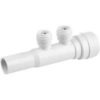 Flomasta SMF6741M2P Plastic Push-Fit Reducing 2 Port Manifold 22 x 10mm (595KR)