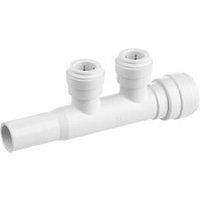 Flomasta SMF6746M2P Plastic Push-Fit Reducing 2 Port Manifold 22 x 15mm (876KR)