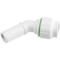 Flomasta Twistloc Plastic Push-Fit Equal 135 Spigot Elbow 22mm (221HY)