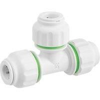 Flomasta White Equal Pipe Tee (Dia)10mm X 10mm X 10mm