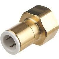 FLOMASTA TWISTLOC BRASS PUSH-FIT ADAPTING FEMALE COUPLER FITTING  15MM x ¾" -NEW