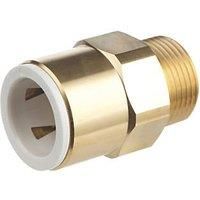 Flomasta Twistloc SBMC6745M Brass Push-Fit Adapting Male Pipe Fitting Adaptor 22mm x 3/4" (461KR)