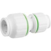 Flomasta Reducing Pipe fitting coupler (Dia)22mm x 15mm Pack of 2