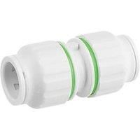 Flomasta Push-Fit Equal Pipe Fitting Coupler (Dia)22mm, Pack Of 5