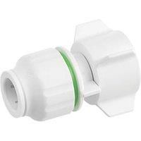 2 x Flomasta Twistloc WSPF1168 Plastic PushFit Straight Tap Connector 15mm x ¾"