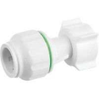Flomasta Twistloc SPSU6745M Plastic Push-Fit Straight Tap Connector 22mm x 3/4" 2 Pack (742HY)