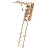 Mac Allister 3 section 12 tread Folding Loft ladder kit