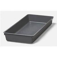 GoodHome Nitaki Plastic Non Adjustable Cutlery Tray, (H)60mm (W)198mm Anthracite
