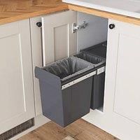 GoodHome Vigote Anthracite Acrylonitrile butadiene styrene (ABS) mild steel & polypropylene (PP) Rectangular Integrated