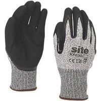 Site Cut Resistant Gloves, Large Black