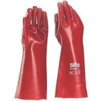 Site Gloves, Large Red