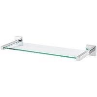 GOODHOME ALESSANO SILVER EFFECT SHELF (L)480MM (D)155MM NEW