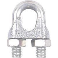 Diall M8 Rope Clips Zinc-Plated 10 Pack (382HT)