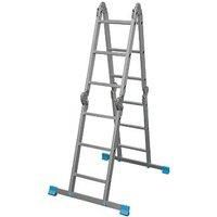 Mac Allister 3-way 12 tread Folding Combination Ladder