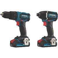 Erbauer Combi Drill And Impact Driver EXT  18V 2 x 2Ah Lion EID18-Li