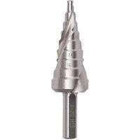 Erbauer Spiral Flute Step Drill Bit 4-20mm HSS