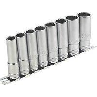 Magnusson 8 Piece £" Standard & Deep Socket Set