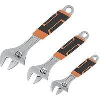 MAGNUSSON ADJUSTABLE WRENCH SET 3 PIECES ( 10", 8", 6" )