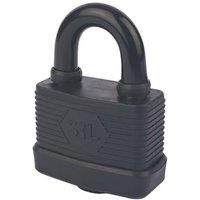 Smith & Locke Laminated Steel Cylinder Open shackle Padlock (W)72mm