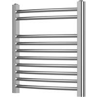 Blyss Horizontal Towel Warmer Radiator CAG02GA629 176W Curved Chrome 500 x 550mm