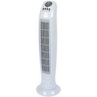 White 60W 3-speed variable Tower fan
