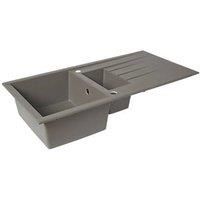 Cooke & Lewis Ising 1.5 bowl Grey Resin Sink & drainer