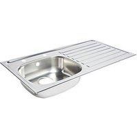 UTILITY 1 BOWL STAINLESS STEEL KITCHEN SINK LEFT REVERSIBLE RIGHT