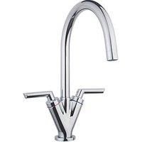 Cooke & Lewis Treur Chrome effect Kitchen Monobloc Mixer tap