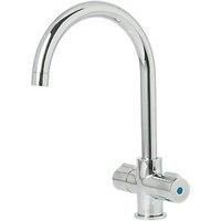 Wain Chrome effect Kitchen Twin lever Mixer tap