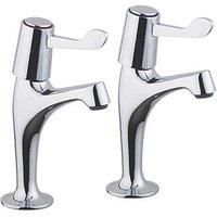 Glenariff Chrome effect Kitchen Pillar taps