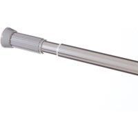 Cooke & Lewis Nira Chrome effect Metal Straight Shower curtain rod (L)1.2m