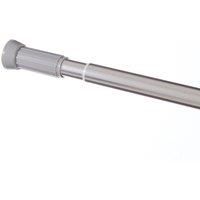 Cooke & Lewis Nira Chrome effect Metal Straight Shower curtain rod (L)2m