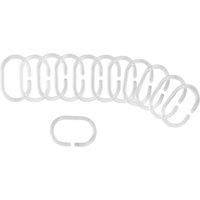 Cooke & Lewis Nira Clear Curtain ring Pack of 12