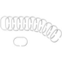 Cooke & Lewis Nira White Curtain ring Pack of 12